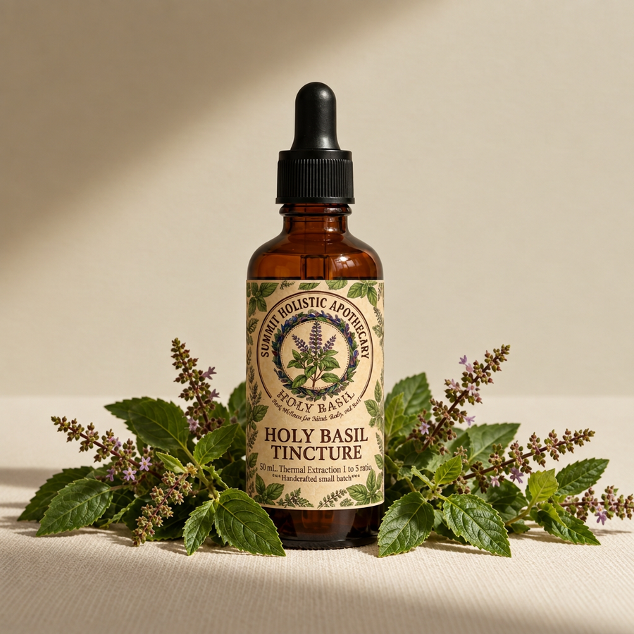 Holy Basil Tincture 50 mL label