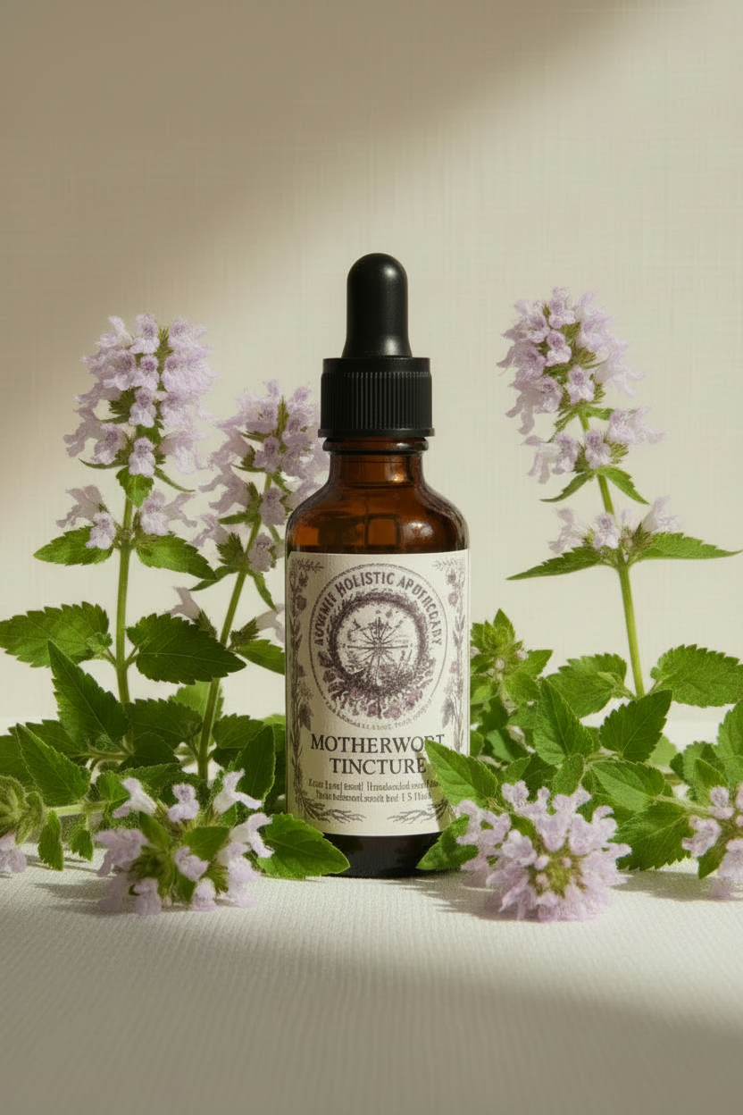 Motherwort Tincture with Motherwort plant