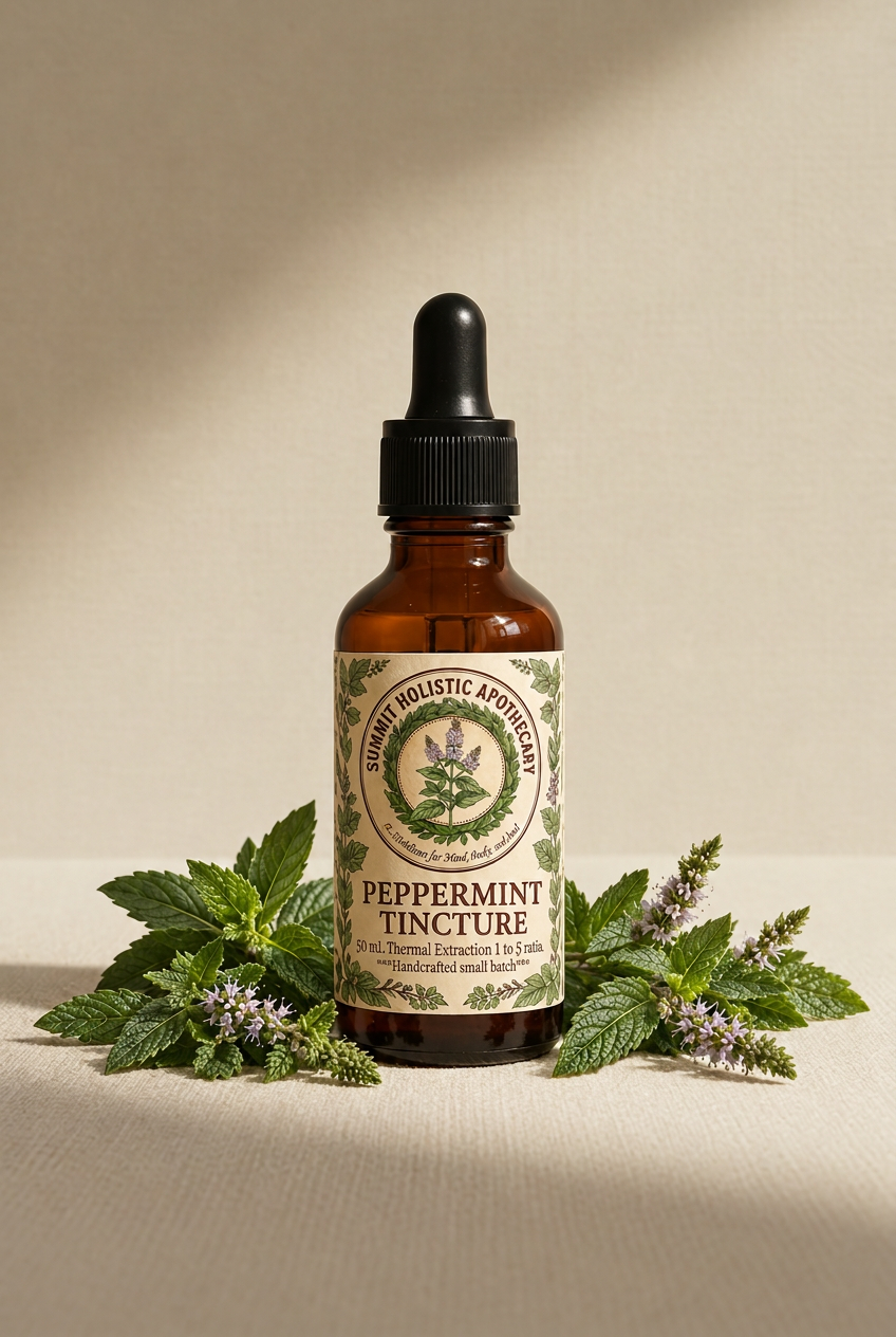 Peppermint Tincture 50 mL label