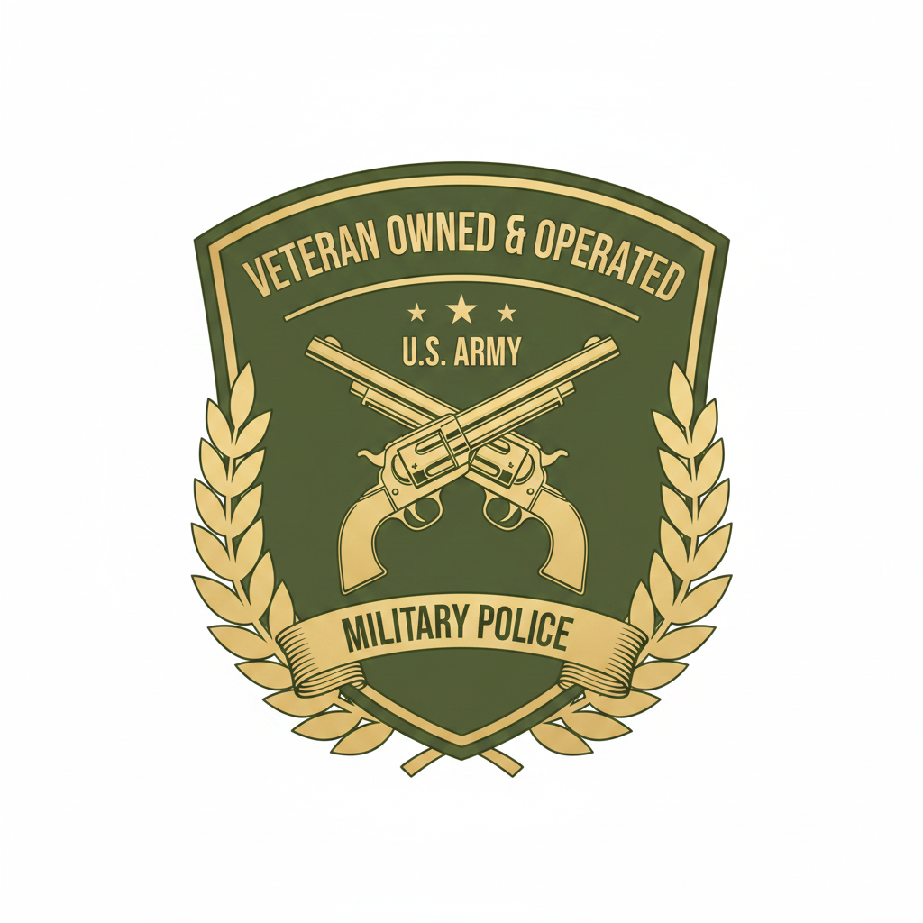 Veteran Owned & Operated U.S. Army Military Police Badge